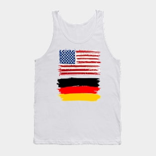 America and Germany Flag Tank Top